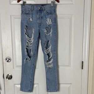 A/X ARMANI EXCHANGE J51 Carrot jeans distressed size 27